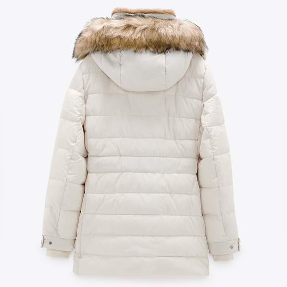 ZARA WATER REPELLENT PUFFER COAT - Picture 2 of 13